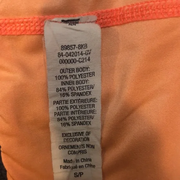 Black and Orange Women's Athletic Shorts - Picture 8 of 8